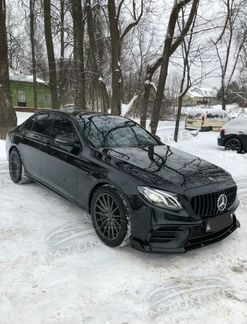 Юбка переднего бампера новая Mercedes E W213