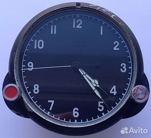 Часы авиационные 122 чс на ходу. СССР
