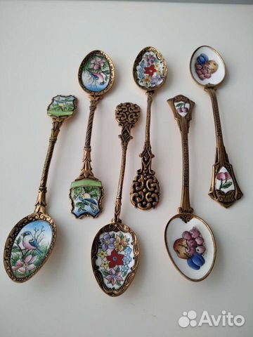 Ложечки с эмалью 6 штук
