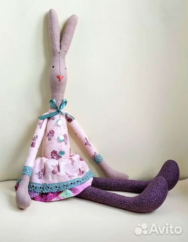 Зайка интерьерная кукла тильда