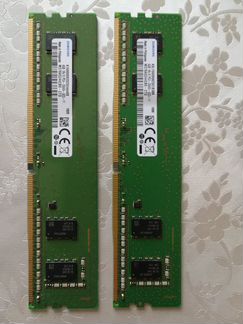 Оперативная память dimm DDR4 Samsung 8 гб (2х4 гб)