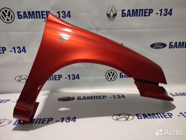 Крыло переднее правое Лада Калина цвет Калина-104
