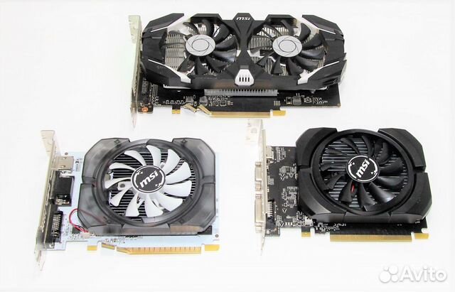 Видеокарты MSI 1030-1050 и др на запчасти