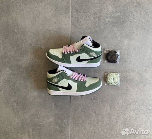 Nike Air Jordan 1 Mid Dutch Green Кроссовки