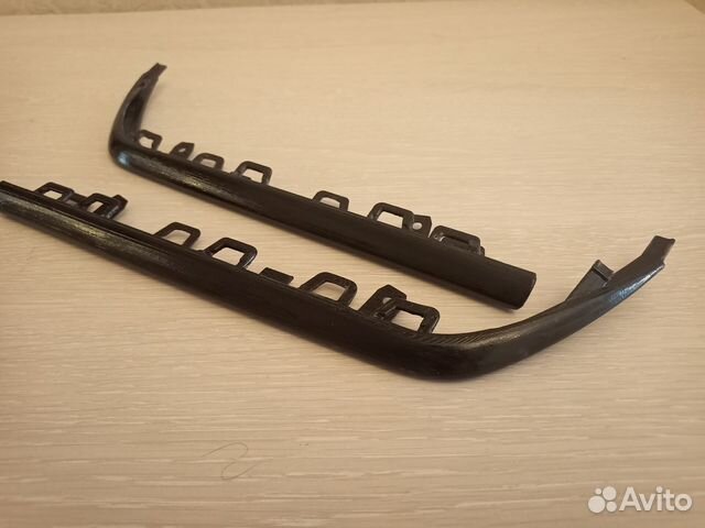 Молдинги заднего бампера Mercedes 222 рест