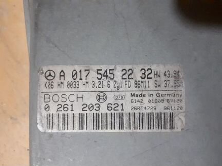 Блок управления двигателя 017 545 22 32 мерседес 1