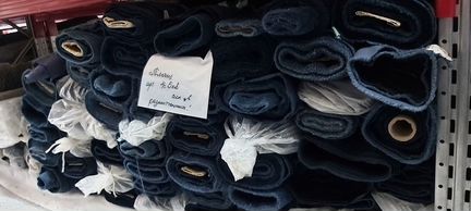 Ткань синего цвета савуар дюспо 4с5кв