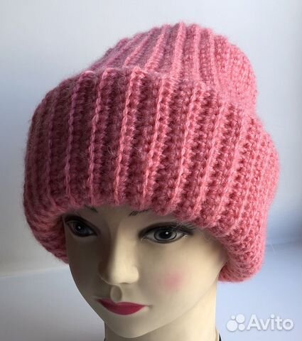 Шапка вязаная, ручная работа