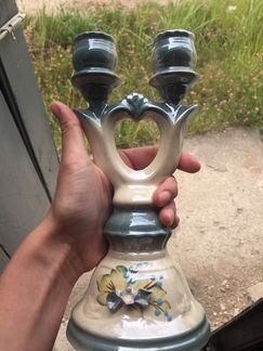 Фарфоровый подсвечник