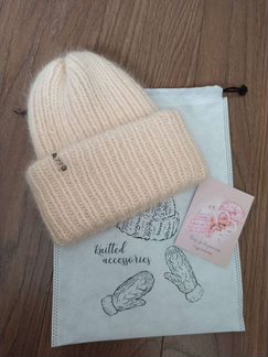 Шапка женская вязанная норка