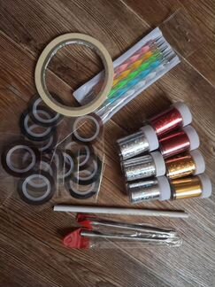 Набор инструментов и декора для маникюра