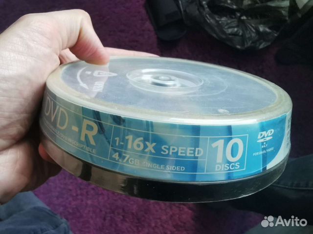 Диски dvd r в упаковке 10шт