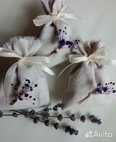 Саше лаванда в мешочке