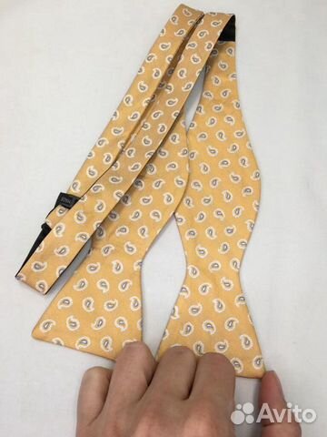 Новая Бабочка-самовяз желтая (шелк)