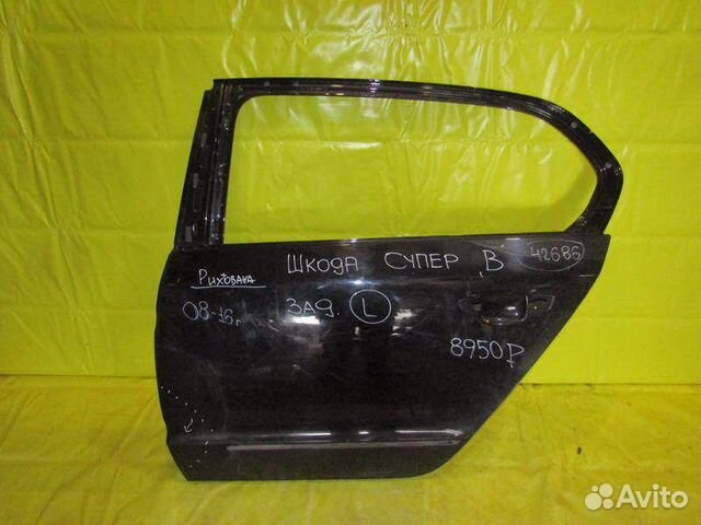 Дверь задняя левая Skoda Superb 08-15г 42686