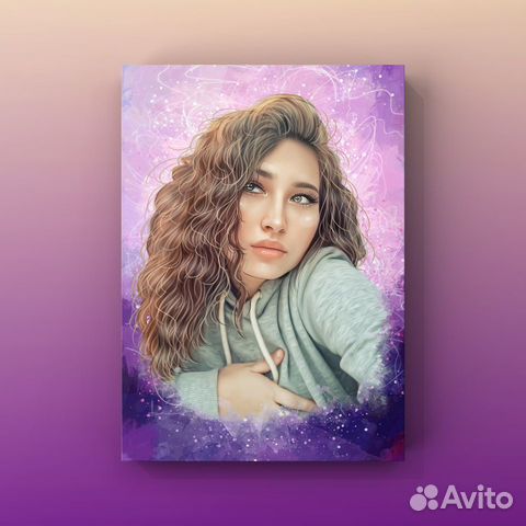 Портрет на холсте для Любимой