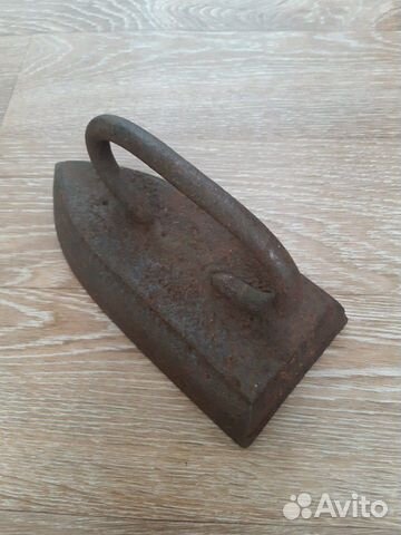 Утюг чугунный винтажный