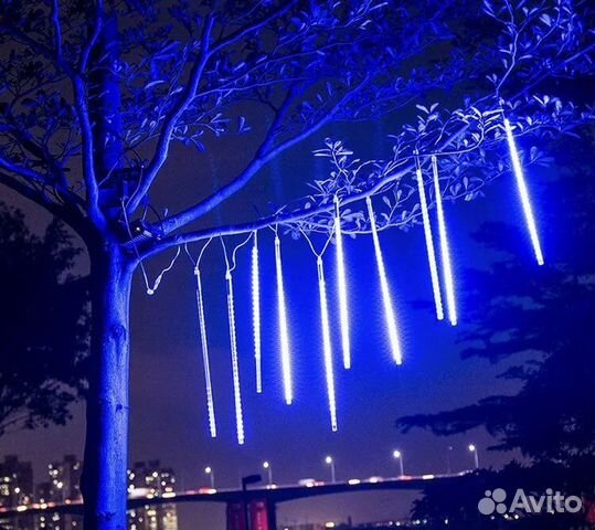 Гирлянда уличная тающие сосульки 3м
