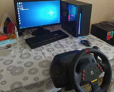 Игровой компьютер пк с монитором,видеокартой 4gb