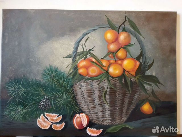 Картина маслом на холсте натюрморт
