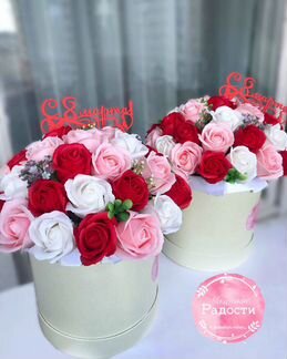 Цветы из мыльных роз цветы 8 марта