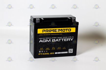 Аккумулятор Prime 18Ач мото, гидроцикл, снегоход