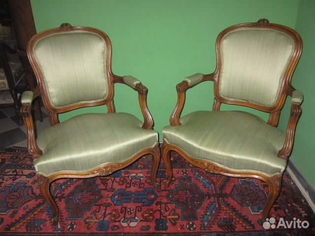 Винтажные кресла, 2 шт., орех, 1940-е годы