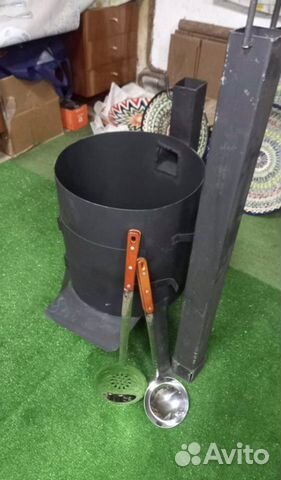 Пeчь для кaзана 6л с трyбой