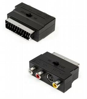 Адаптер Scart (папа) - 3xRCA (мама) +svhs