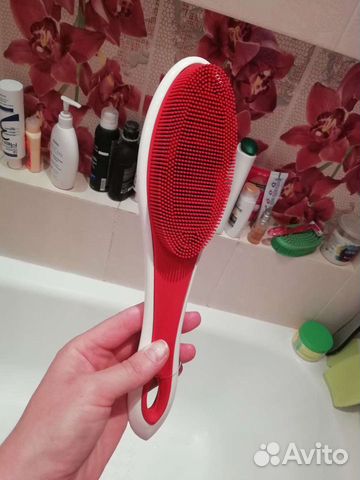 Щётка душ-массаж Смарт/Белый кот