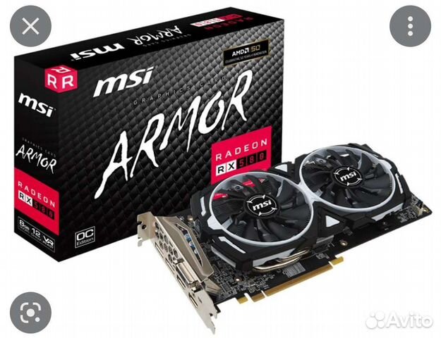 Видеокарта rx 580 8gb MSI armor