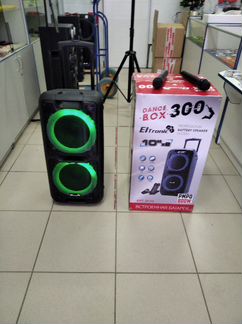 Eltronic 20-14 мощная колонка с двумя радиомикр