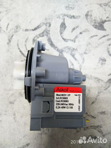 Насос Askoll 40w 3 винта клеммы назад раздельно