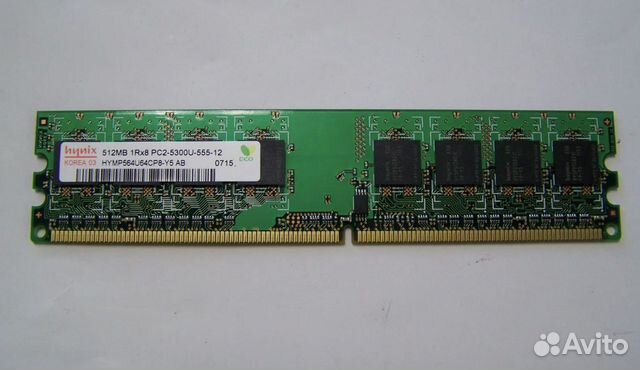 Оперативная память ddr2 hynix 1rx8 pc2-5300u-555-1