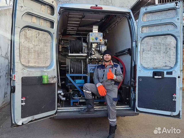 Устранение засоров, прочистка канализации