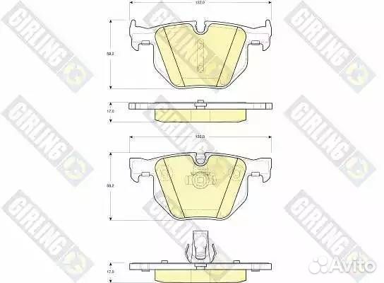 Колодки тормозные BMW E90/E91/E84 задние