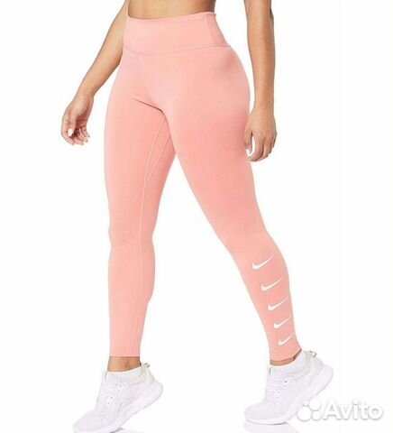Лосины 7/8 жен. Nike Pembe Swoosh роз