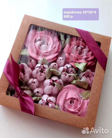 Цветы из зефира