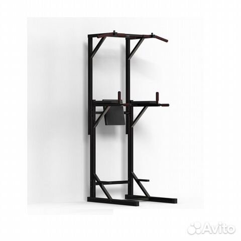 Турник брусья пресс напольный до 200 кг чёрный