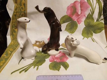 Горностай. Выдра. Ласка с яйцом. лфз