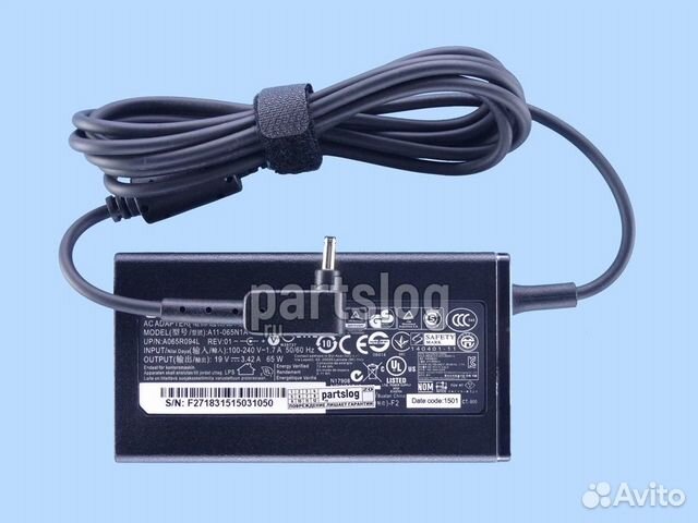 Блок питания для Acer 19V 3.42A 3.0x1.1mm 65W ориг