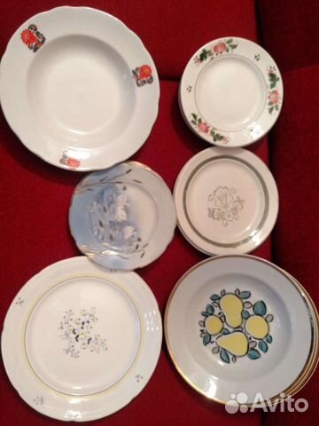 Тарелки блюдца рюмки посуда СССР