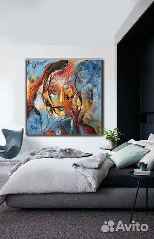 Интерьерная картина на холсте маслом на заказ