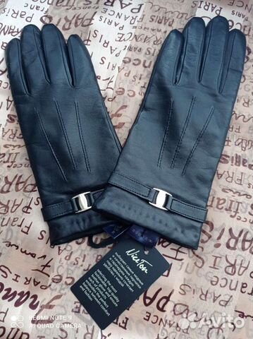 Перчатки женские кожаные новые