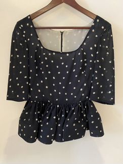 Блузка с баской, LN family, размер XS-S, с поясом