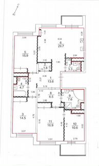 4-к квартира, 134 м², 18/24 эт.