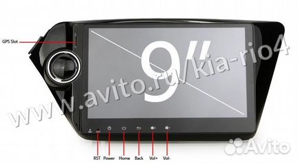 Мультимедийная Магнитола Kia Rio с экраном 10д