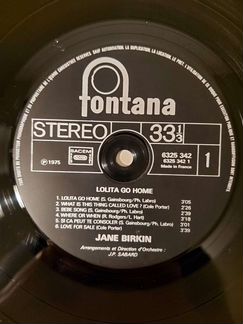 LP Jane Birkin - Lolita go Home - 1975 оригинал Fr