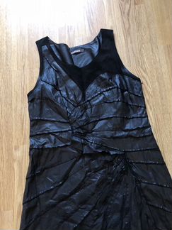Платье кожаное Roberto Cavalli оригинал