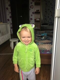 Плюшевая ветровка с капюшоном лягушонок Cool club